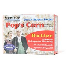 Newman's Own Organics Pop’s Corn Butter Organic Microwave Popcorn