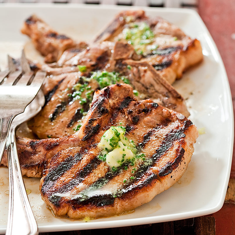 Grilled Thin-Cut Pork Chops