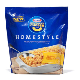 Kraft Homestyle Macaroni & Cheese Dinner Classic Cheddar Cheese Sauce 