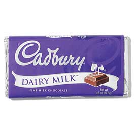 Cadbury “Dairy Milk” Milk Chocolate